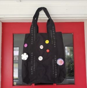 Marc Jacobs Fragrance Large Tote Bag with Pins